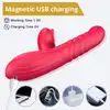Erospace - Sweet Play G-spot Vibrator with Thrusting.  Wibrator z funkcją ruchu posuwistego, intensywna stymulacja punktu G i łechtaczki
