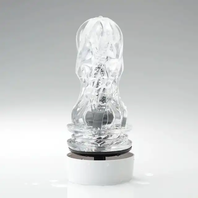 Tenga - Aero Masturbator Silver. Nowoczesny masturbator z funkcją ssania próżniowego, regulacja ręczna za pomocą pokrętła