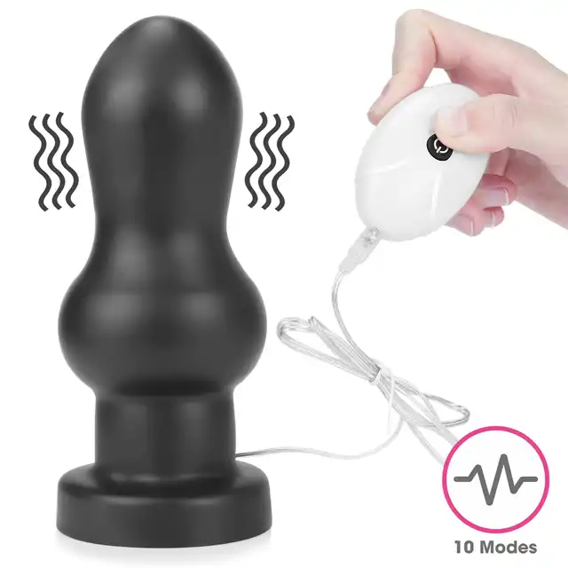 LoveToy - King Sized Vibrating Anal Rammer 7". Duży korek analny z przyssawką.