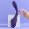 Vive - Mirai Double Ended Pulse Wave &amp; Air Wave Bendable Vibrator Purple. Rewolucyjny wibrator z podwójną końcówką, innowacyjna funkcja fal pulsacyjnych i fal powietrznych