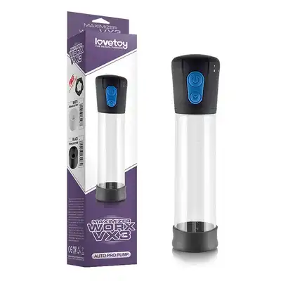 LoveToy - Maximizer Worx VX3 Auto. Solidna, automatyczna pompka zapewniająca długotrwałe działanie. 