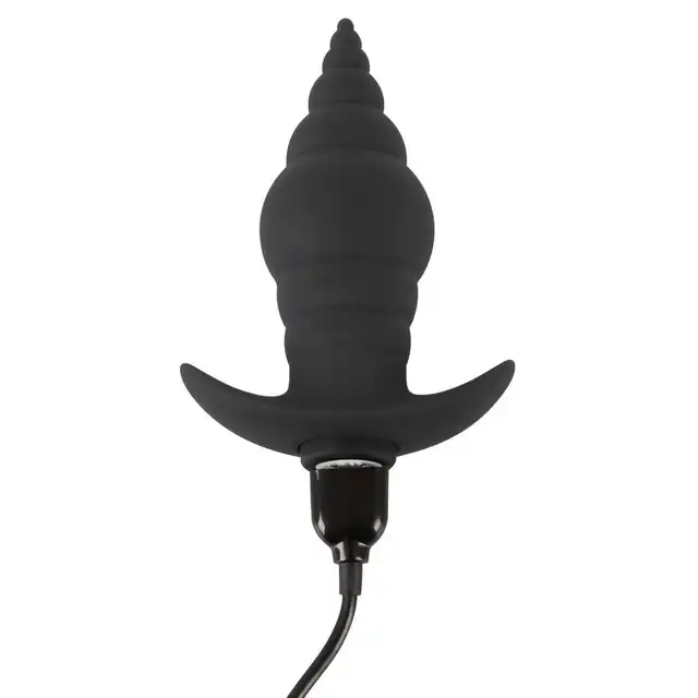 Black Velvets - RC Butt Plug. Wibrujący stożkowy korek analny z pilotem zdalnego sterowania, wyjątkowy kształt i stymulacja