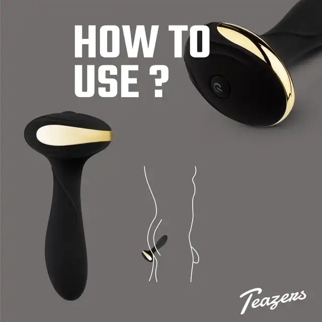Teazers - Anal Vibrator with Heating Function. Wibrator analny z funkcją ogrzewani, wyjątkowe doznania dzięki 10 trybom wibracji i ogrzewaniu do 37 ℃