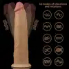 LoveToy - Wibrator 9.0'' Dual Layered Platinum Silicone Rotator. Realistyczne doznania, nowoczesna technologia