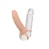 CalExotics - Performance Maxx Rechargeable Thick Dual Penetrator. Nakładna na penisa posiadająca 10 funkcji, zwiększoną grubość oraz pierścień na mosznę