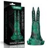 LoveToy - Savage Charm Double-Claw. Fantazyjne podwójne silkonowe dildo z pazurami i wibracjami. SUPER MOCNE!!!