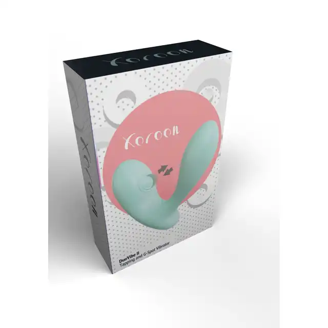 Xocoon - DuoVibe II Tapping Vibrator. Wibrator podwójny łączący subtelne stukania i potężne wibracje, które skutecznie stymulują punkt G i łechtaczkę