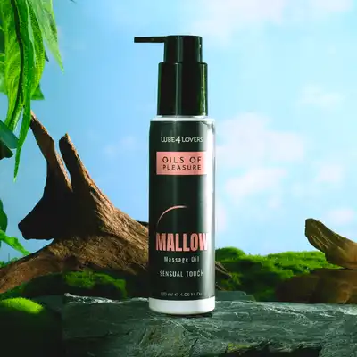 Lube4Lovers - Oils of Pleasure Marshmallow Massage Oil 120 ml. Słodki olejek do masażu Marshmallow z efektem rozgrzewającym