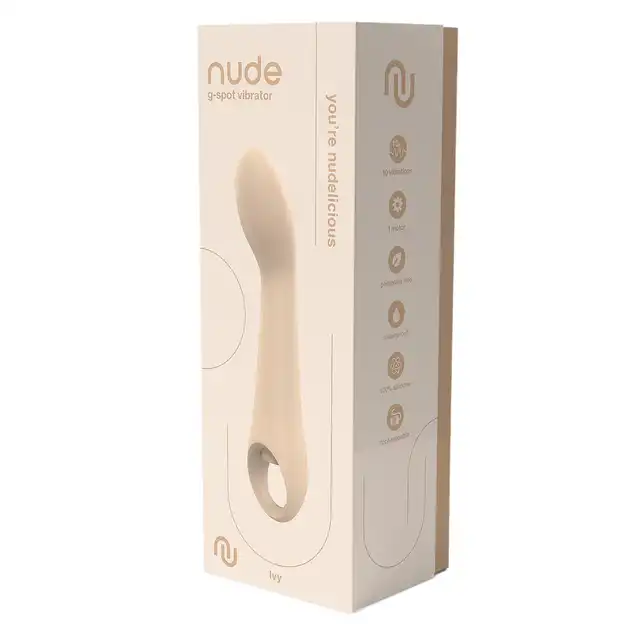 Nude - Ivy G-Spot Vibrator. Intensywnie stymulujący wibrator do punktu G, naturalna i bezpieczna przyjemność