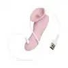 Teazers - Clitoral Stimulator With Thong Pink. Wibrator do stymulacji łechtaczki typu lay-on, intensywne wypustki i języczek
