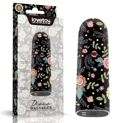 LoveToy - Diana. Kompaktowy, mocny wibrator z 10 trybami, wodoodporny i ładowany magnetycznie