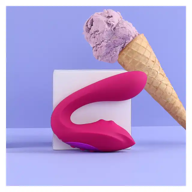 Vive - Yuki G-Spot Vibrator with Massaging Beads Pink. Nowoczesny wibrator podwójny do stymulacji punktu G z ruchomymi kulkami