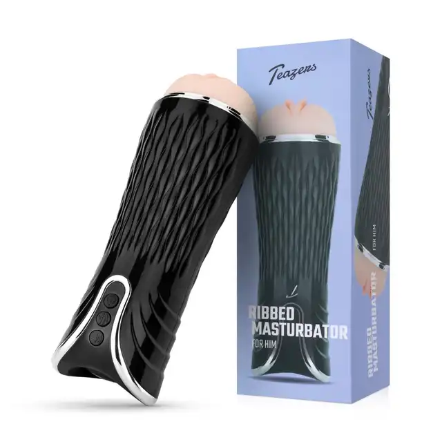 Teazers - Electric Masturbator. Męski maturbator z funkcją jęczenia i wibracji, intensywna przyjemność z nowoczesną technologią