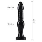 Hidden Desire - Extreme Buttplug XXL. Zabawka analna z szeroką podstawą, gładką powierzchnią i bezpieczną konstrukcją