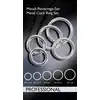 Bad Kitty - Professional Metal Cock Ring Set - Zestaw 5 metalowych ringów na penisa i jądra. Różne rozmiary i solidna stal.