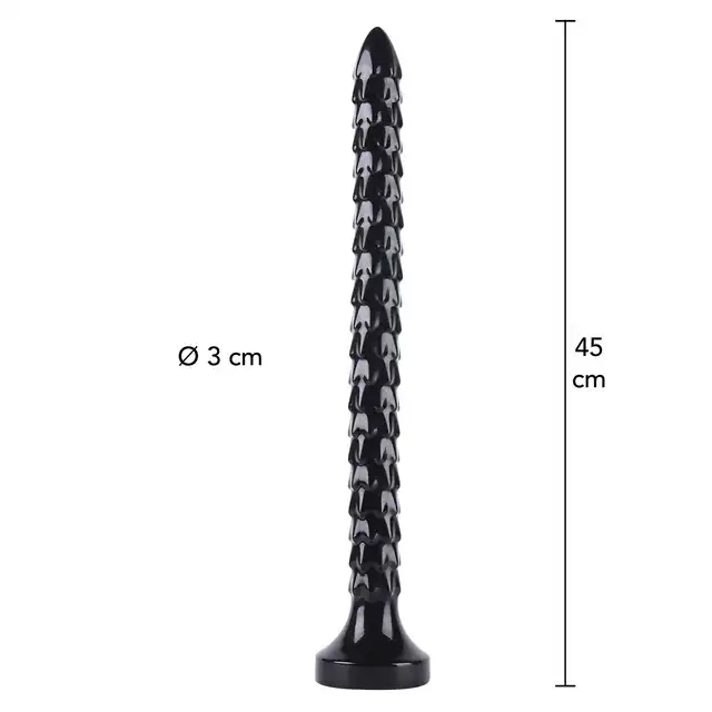Hidden Desire - Extreme Anal Snake XXXL 45cm. Ekstremalne dildo analne XXXL, PVC, z szeroką podstawą w kształcie węża