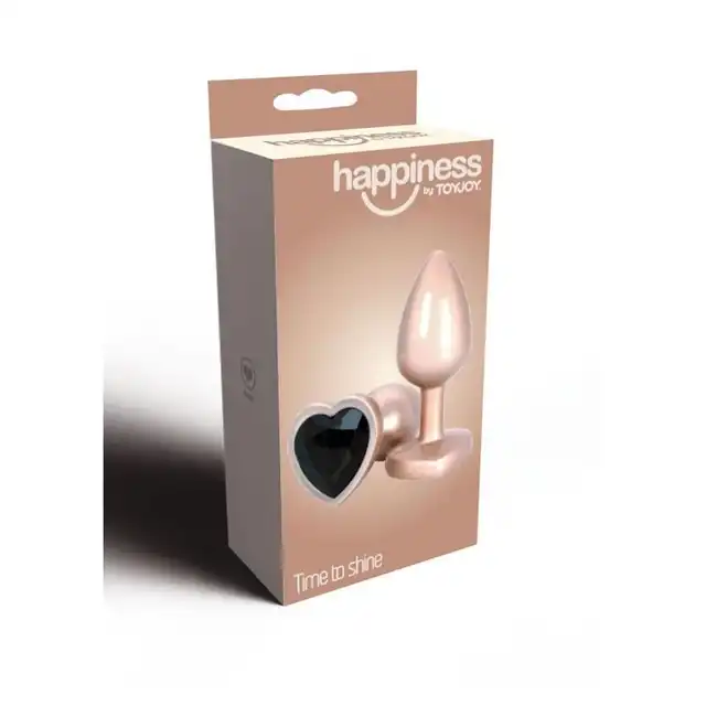 ToyJoy -  Happiness Time to Shine. Plug analny z uroczą cyrkonią w kształcie serca 