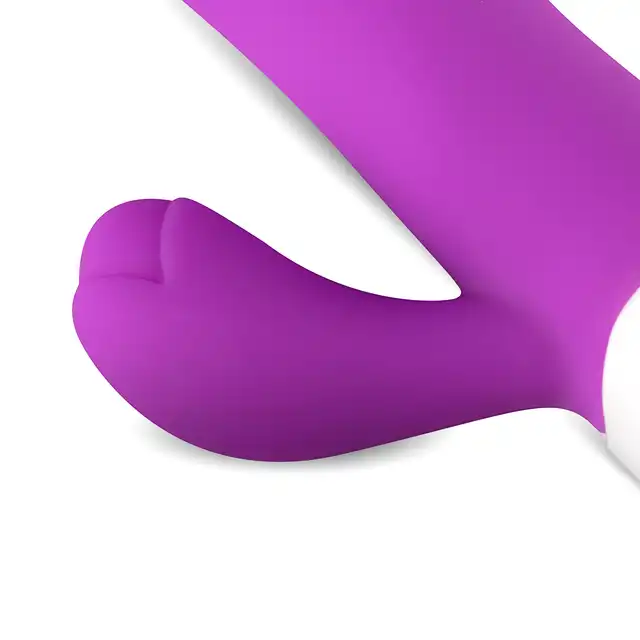 Teazers - Realistic Rabbit Vibrator Purple. Podwójny wibrator z stymulującymi żłobieniami, idealna stymulacja