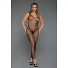 BeWicked - Unleash Me Dress BLK/Q. Czarna odważna siateczkowa sukienka z kabaretką, która podkreśli Twoje krągłości