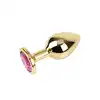 Matrix Mont - Rosy Gem Gold Plug. Róż, elegancja i delikatna stymulacja w rozmiarze M.