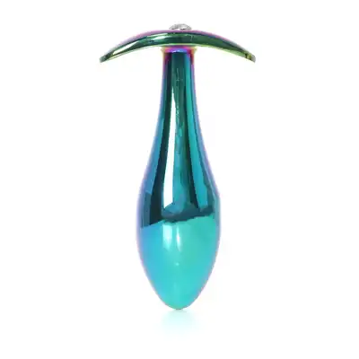 B-Series - Jewellery Multicolour Plug Clear L. Ekskluzywna biżuteria analna z transparentnym diamencikiem, idealna do stylowych i intensywnych doznań