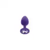 ToyJoy Diamond Booty Jewell Small - Fioletowy korek analny, przyozdobiony kryształkiem. Nie bój się lśnić!
