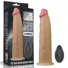 LoveToy - Wibrator 9.0'' Dual Layered Platinum Silicone Rotator. Realistyczne doznania, nowoczesna technologia