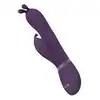 Vive - Gada Vibrating Bunny Ear G-Spot Rabbit with Pulse Wave Shaft Purple. Wibrator z króliczym uchem i wałkiem pulsacyjnym do stymulacji punktu G