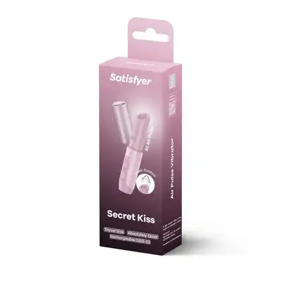 Satisfyer - Secret Kiss. Kieszonkowy masażer powietrzny z 33 trybami intensywności, stworzony do dyskretnych doznań