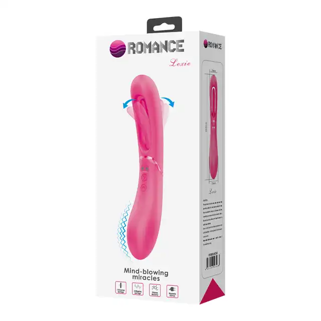 Pretty Love - Romance Lexie. Wibrator z 7 ustawieniami wibracji, ergonomicznym kształtem i ruchomym języczkiem