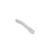 Kiotos SteelSeries - Solid Plug Beaded Curved Small. Dilator z zakrzywioną formą i ozdobnym kryształkiem – 8 mm
