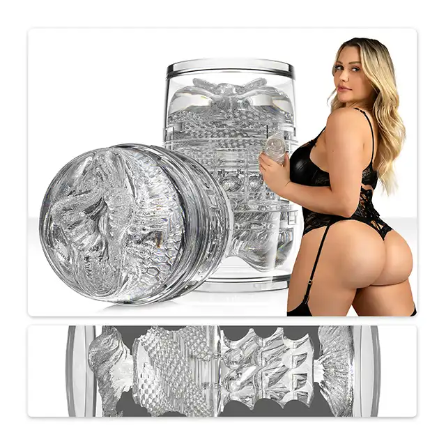 Fleshlight - Quickshot Mia Malkova. Kompaktowy masturbator z realistycznymi wejściami, idealny do masturbacji, dwustronny