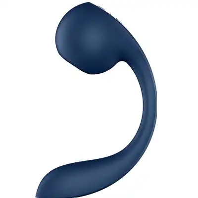 Satisfyer - Pro+ Wave 4 Connect App Dark Blue. Wibrator z Air Pulse i Robotic Technology do stymulacji punktu G i łechtaczki