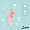 Teazers - Clitoral Stimulator With Thong Pink. Wibrator do stymulacji łechtaczki typu lay-on, intensywne wypustki i języczek