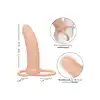 CalExotics - Performance Maxx Rechargeable Thick Dual Penetrator. Nakładna na penisa posiadająca 10 funkcji, zwiększoną grubość oraz pierścień na mosznę