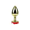 Matrix Mont - Showy Rose Anal Plug. Elegancki złoty anal plug z różą w rozmiarze M