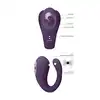 Vive - Yoko Triple Action Vibrator Dual Prongs with Clitoral Pulse Wave Purple. Wyjątkowy stymulator łechtaczki i punktu G, innowacyjny design