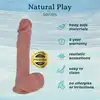 Erospace - Natural Play D5. Realistyczne dildo 21 cm z wysokiej jakości silikonu – intensywna przyjemność i komfort. 
