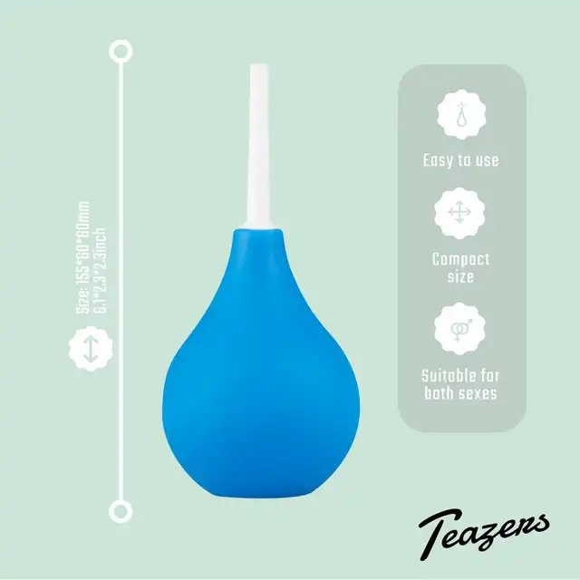 Teazers - Intimate Douche. Gruszka analna o kompaktowym rozmiarze, bezpieczne i skuteczne oczyszczanie intymne
