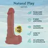 Erospace - Natural Play D2. Realistyczne dildo 20,6 cm wyjątkowa przyjemność z wysokiej jakości silikonu