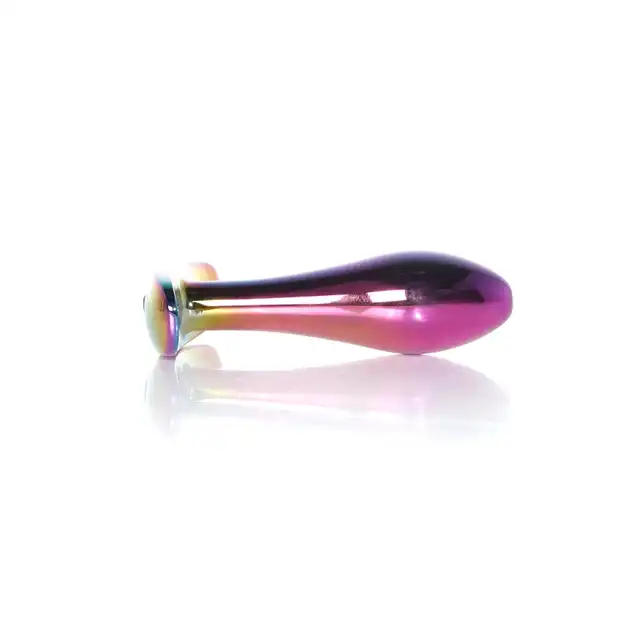 Bseries -  Jewellery Multicolour Plug Red S. Ekskluzywna biżuteria analna z czerwonym diamencikiem, wykonaną ze stali nierdzewnej, która łączy elegancję, komfort i stymulację