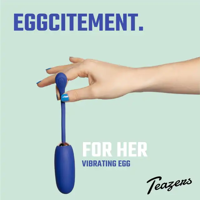 Teazers - Vibrating Egg with Remote Control. Wibrujące jajeczko z pilotem zdalnym, wiele trybów intensywnych wibracji