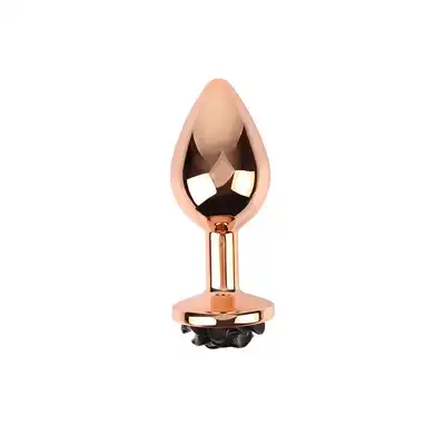 Matrix Mont -Evil Rose Anal Plug. Czerń, elegancja i delikatna stymulacja w rozmiarze M.