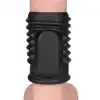 LoveToy - Spiral Knights Ring Vibrating Penis Sleeve. Żebrowana wibrująca nakładka na penisa, wzbogać swoje doznania i zwiększ wytrzymałość