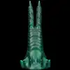 LoveToy - Savage Charm Double-Claw. Fantazyjne podwójne silkonowe dildo z pazurami i wibracjami. SUPER MOCNE!!!