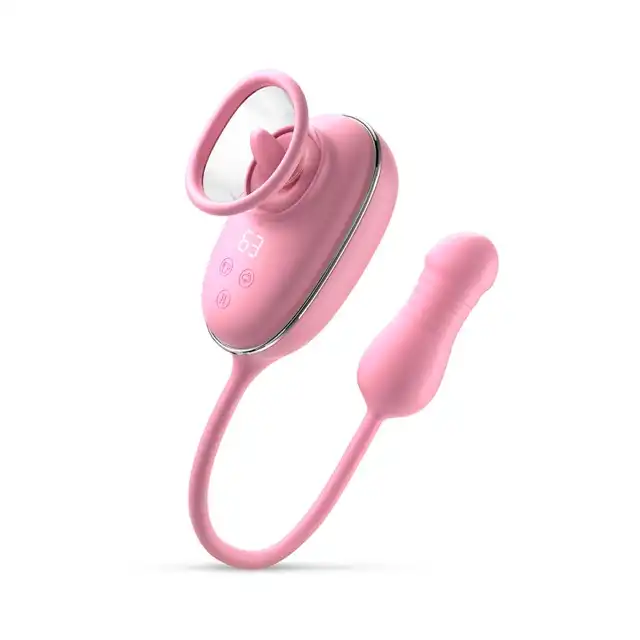 Feelztoys - Miamoré Pink. Wszechstronny wibrator do łechtaczki i pochwy z funkcją lizania, wibracji, ssania i pchnięciami
