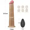 LoveToy - Nature Cock 10 Inch Dual Layered. Dwuwarstwowy, realistyczny wibrator z 10 trybami wibracji i obrotów