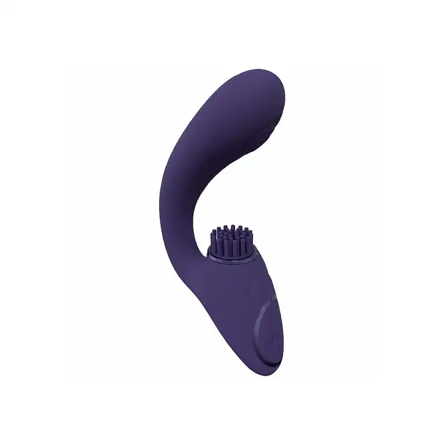 Vive Gen - Triple Motor G-Spot Vibrator with Pulse Wave and Vibrating Bristles - Purple