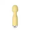 B-Series -  Mini Wand Yellow - Kompaktowy mini masażer z 10 programami wibracji i mocną stymulacją. Idealny w podróż!