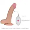 Lovetoy - The Ultra Soft Dude 8.8 Inch Vibrating. Realistyczne dildo, które łączy ultra miękką skórę i funkcję wibracji 